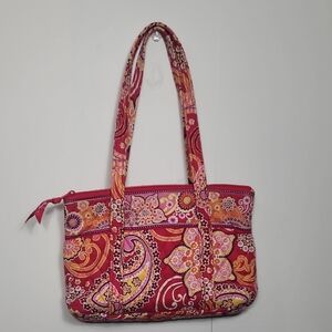 Vera Bradley Elegant Paisley Shoulder Bag & Wallet Set